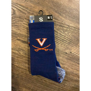 brand new with tags university of virginia UVA cavaliers athletic socks